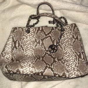 Michael Kors snake skin bag